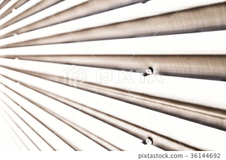 the texture of metal corrugated wall  surface 36144692