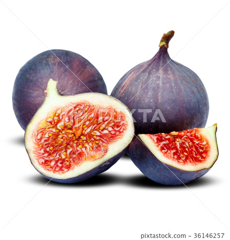 Fig isolated on white background. Clipping path 36146257