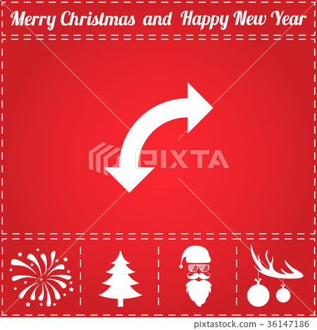 Turn arrow Icon Vector 36147186
