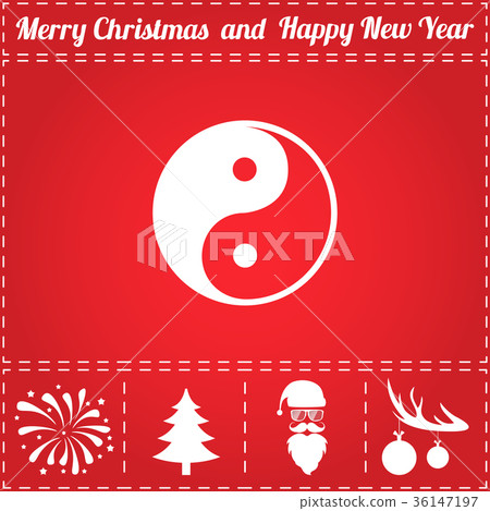Ying yang Icon Vector Ying yang Icon Vector 36147197