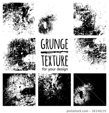 Grunge black textures on white background Grunge black textures on white background 36148235