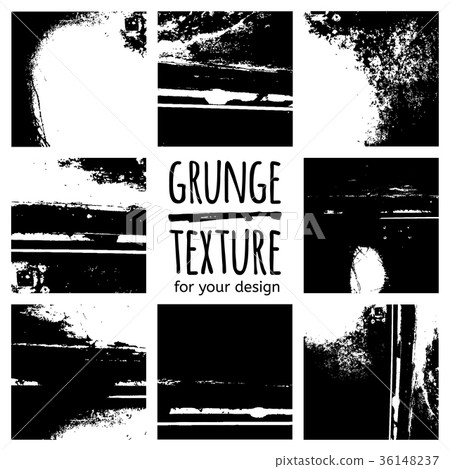 Grunge black textures on white background Grunge black textures on white background 36148237