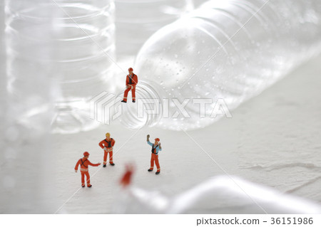 Plastic bottle and human 36151986