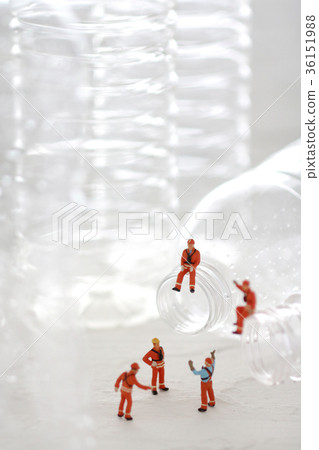 Plastic bottle and human 36151988