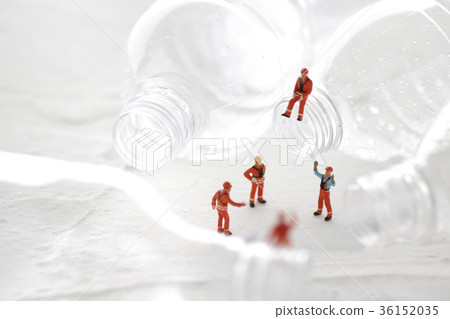 Plastic bottle and human 36152035