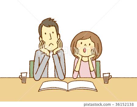 談論年輕的人和的婦女，當看書時 36152138