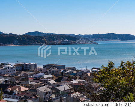 Kanagawa Prefecture, Kamakura City, Yuigahama Beach facing Sagami Bay Kanagawa Prefecture, Kamakura City, Yuigahama Beach facing Sagami Bay 36153214