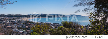 Kanagawa Prefecture, Kamakura City, Yuigahama Beach facing Sagami Bay Kanagawa Prefecture, Kamakura City, Yuigahama Beach facing Sagami Bay 36153216