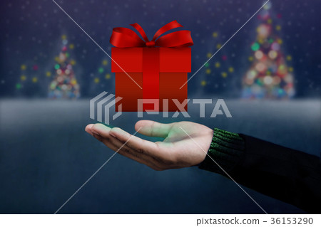 Christmas Concept, Hand Present a Gift Christmas Concept, Hand Present a Gift 36153290