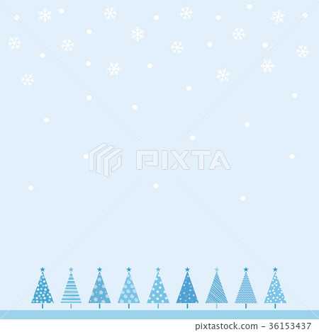 聖誕樹和雪花的背景例證 聖誕樹和雪花的背景例證 36153437