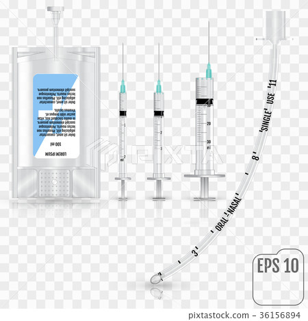 fluid, syringe, and tracheal tube  36156894