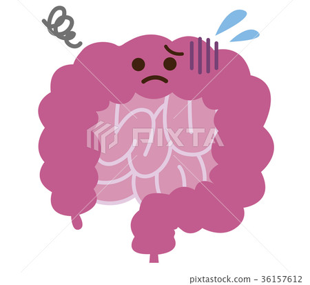 Unhealthy intestine character 36157612
