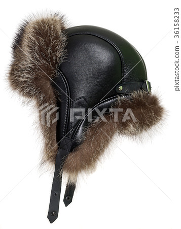 Cap with fur, russian hat, isolated Cap with fur, russian hat, isolated 36158233