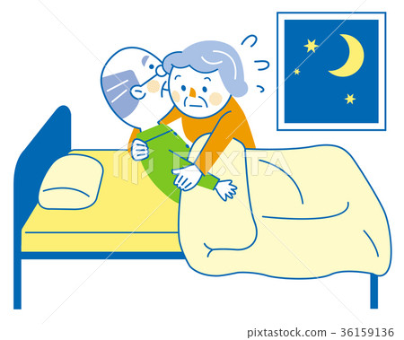 Care elderly care elderly care get up assistance - Stock Illustration ...