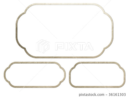 Frame _ decoration c_ foil (background material) gold thin 36161303