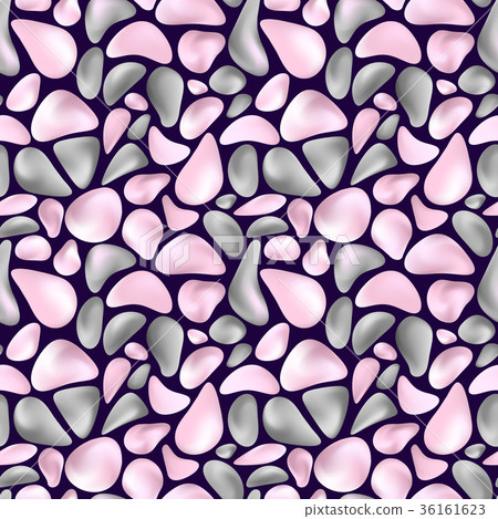 pattern with gray and pink stones 36161623