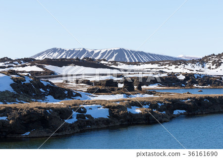 Beauty of Myvatn volcano winter season 36161690