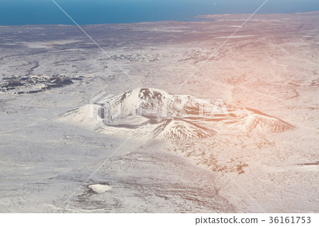 Iceland winter season aerial view 36161753