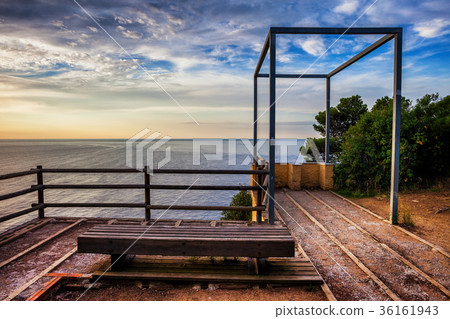 Sunrise On The Sea From Viewpoint Terrace 36161943