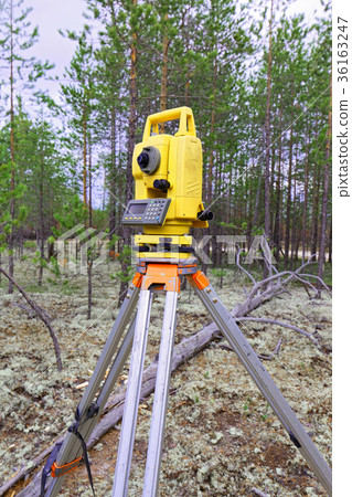 Modern shabby electronic total station  36163247