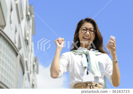 Life style fine weather and young woman 36163725