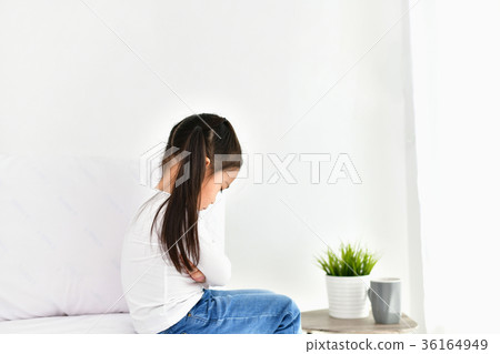 Little girl is being annoyed by an adult. Little girl is being annoyed by an adult. 36164949