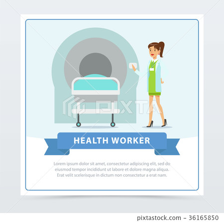 Doctor and patient in MRI room at hospital, health 36165850