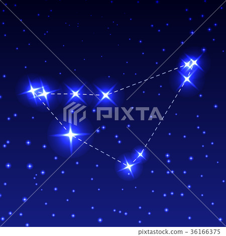 The Constellation Of Capricorn in the night starry 36166375