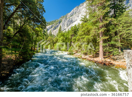 Merced River landscape in Yosemite 36166757