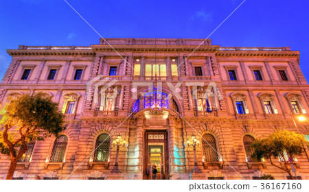 The Bank of Italy building in the old town of 36167160