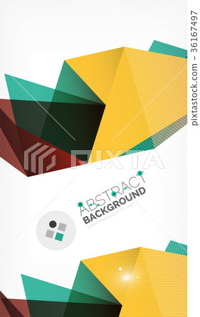 Triangle design business template with lights 36167497