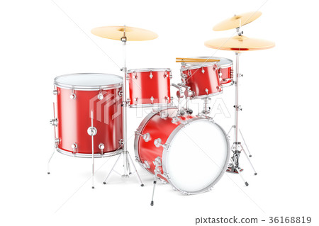 Drum kit, 3D rendering 36168819