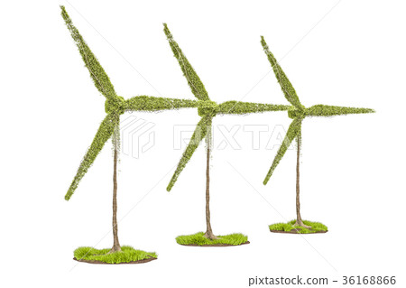 Trees in the shape of wind turbines Trees in the shape of wind turbines 36168866