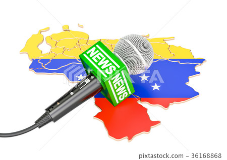 Venezuelan News concept, microphone news 36168868