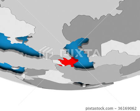 Azerbaijan on globe Azerbaijan on globe 36169062