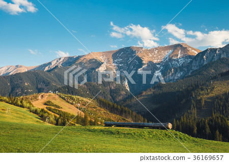 View of the Belianske Tatra Mountains, Slovakia View of the Belianske Tatra Mountains, Slovakia 36169657