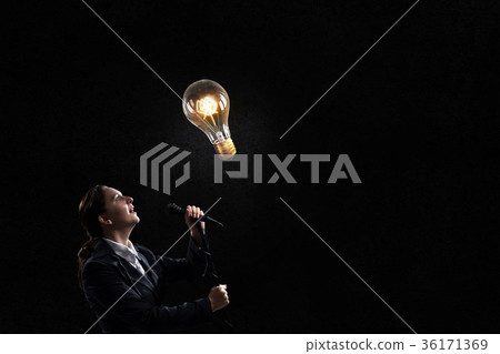 Woman speaker Woman speaker 36171369