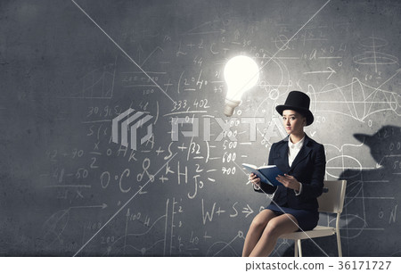 Girl in black cylinder 36171727