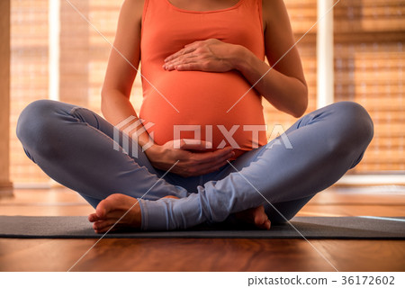 Young lady big with child Young lady big with child 36172602