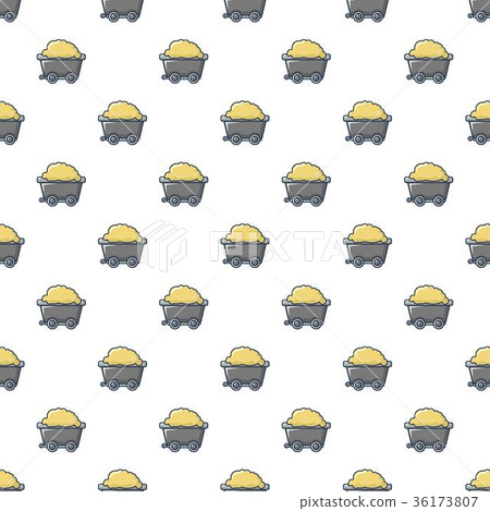 Small coal trolley pattern seamless 36173807