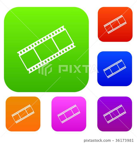 Film with frames set collection 36173981