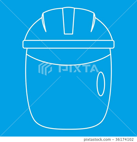 Welding apron icon outline 36174102