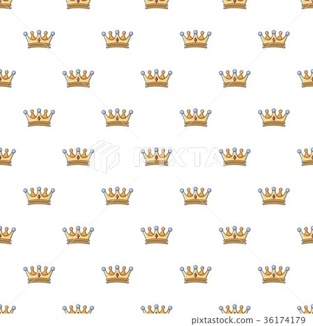 Crown pattern seamless - Stock Illustration [36174179] - PIXTA