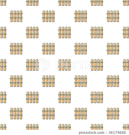 Wooden fence pattern seamless 36174680