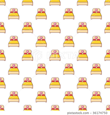 Wedding couple bed pattern seamless Wedding couple bed pattern seamless 36174750