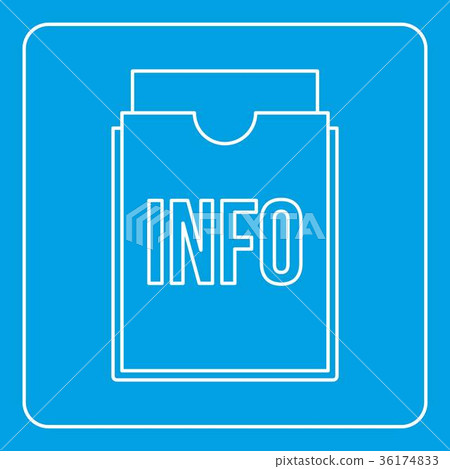 Info folder icon outline Info folder icon outline 36174833
