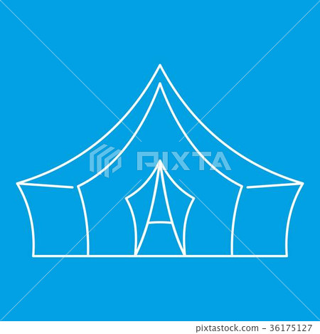 Awning tent icon, outline style 36175127