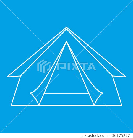 Tent icon, outline style 36175297