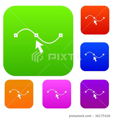 Drawing the curve set collection - Stock Illustration [36175426] - PIXTA