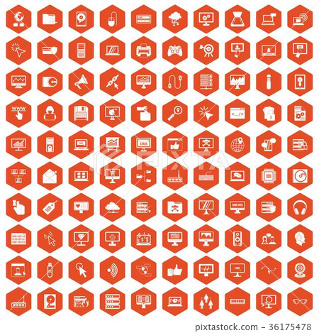 100 computer icons hexagon orange 100 computer icons hexagon orange 36175478